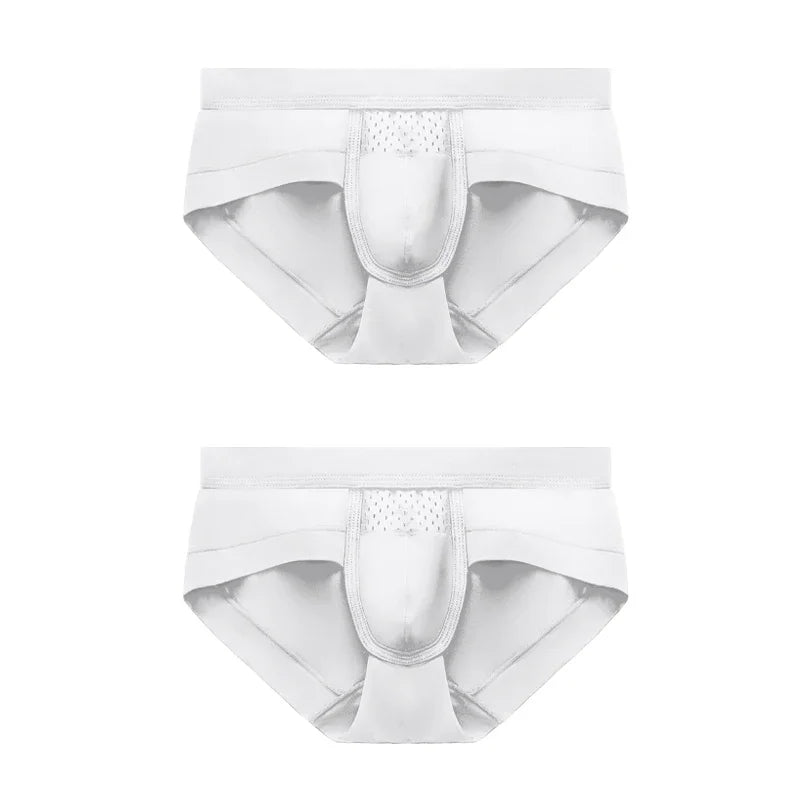 Men's Modal Low-rise Triangle Briefs with U-Pouch Design