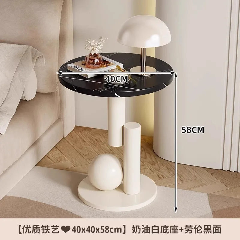 Minimalist Modern Round Coffee Table in Metal by LIUSHADUOLA