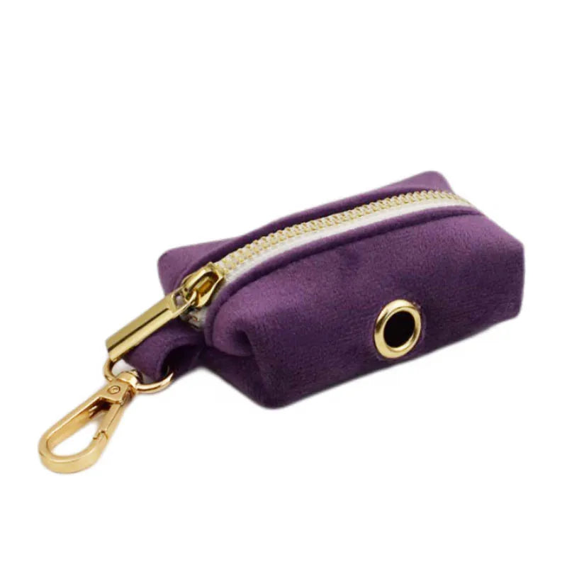 Luxury Velvet Pet Collar and Leash Set with Custom Engraving