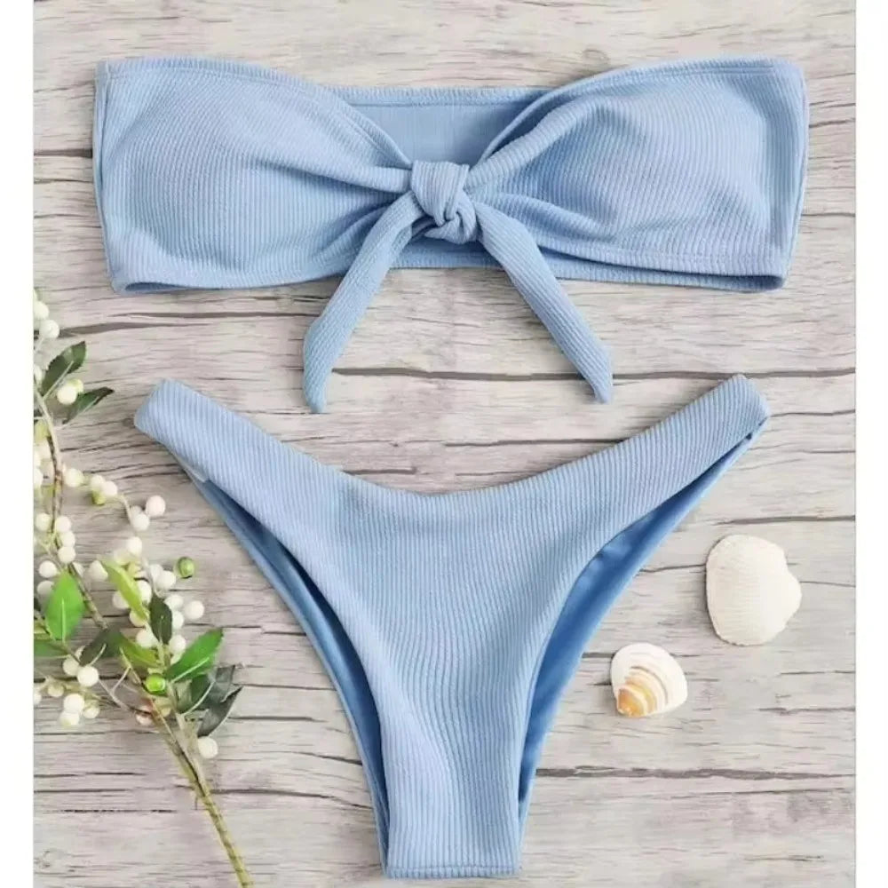 Low Waisted Thong Bikini Bottoms for Women by MALEY LifeStyle