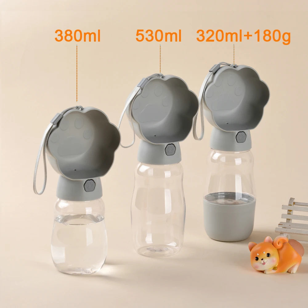 Travel-Friendly 2-in-1 Pet Water and Food Dispenser