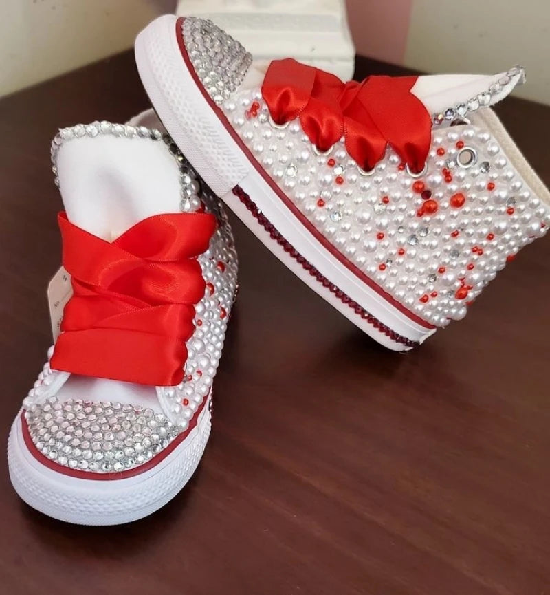 Rainbow Canvas Sneakers for Girls Birthday Party