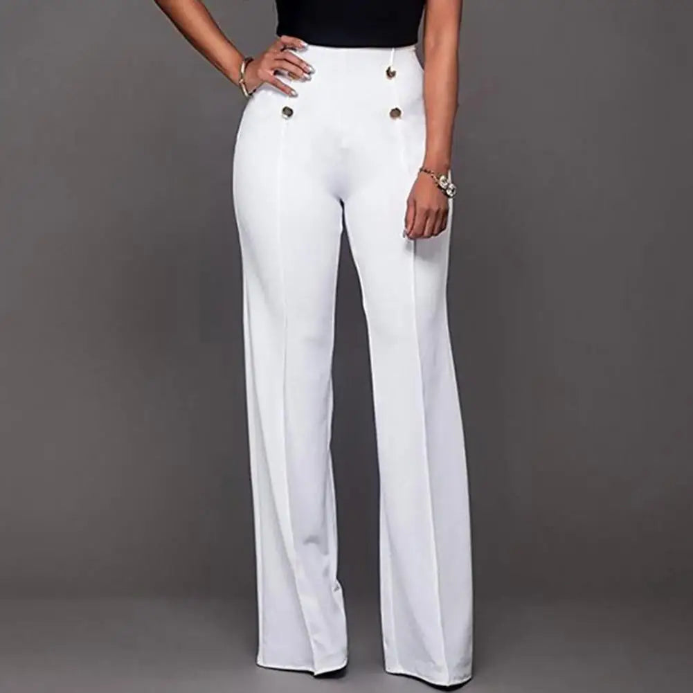 Women High Waist Wide Leg Pants for Casual Autumn Wear