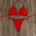 Women's Bandage Style Polyester Bikini Swimsuit
