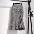 Elegant Midi Skirt for Women in Summer 2025 Korean Style