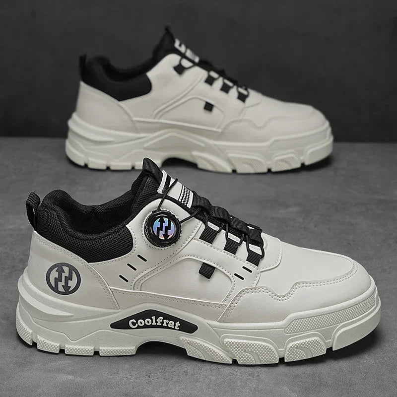 Men's Low-top Casual Sports Shoes with Rotating Buckle