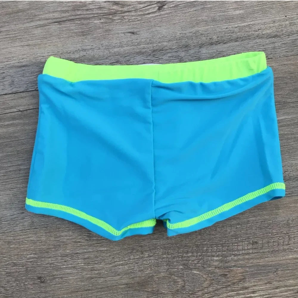 Boys Shark Print Swim Trunks 2024 Summer Swimwear