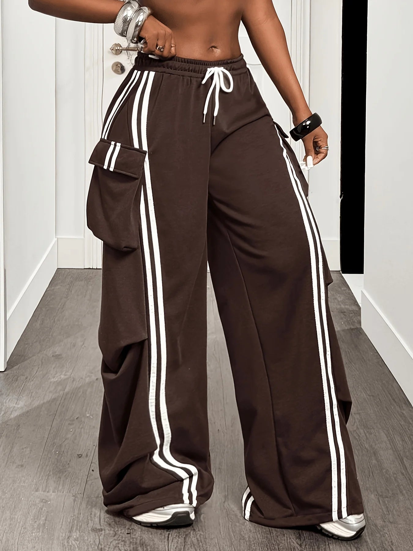 Women's Casual Y2K Style Pants in Jersey Fabric