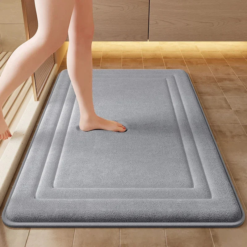 Super Soft Foam Bath Mat for Bathroom Modern Style