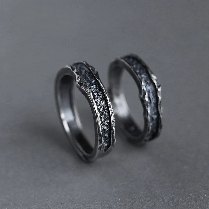 New Ring Male Couple Ring Handmade Retro Simple Men's and Women's Rings
