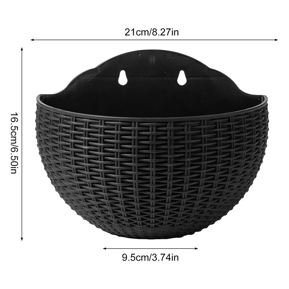 Exquisite Plastic Wall Hanging Flower Pot for Garden Decor