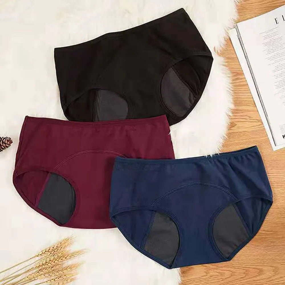Breathable Cotton Briefs for Women - Very Abundant Menstrual Panties