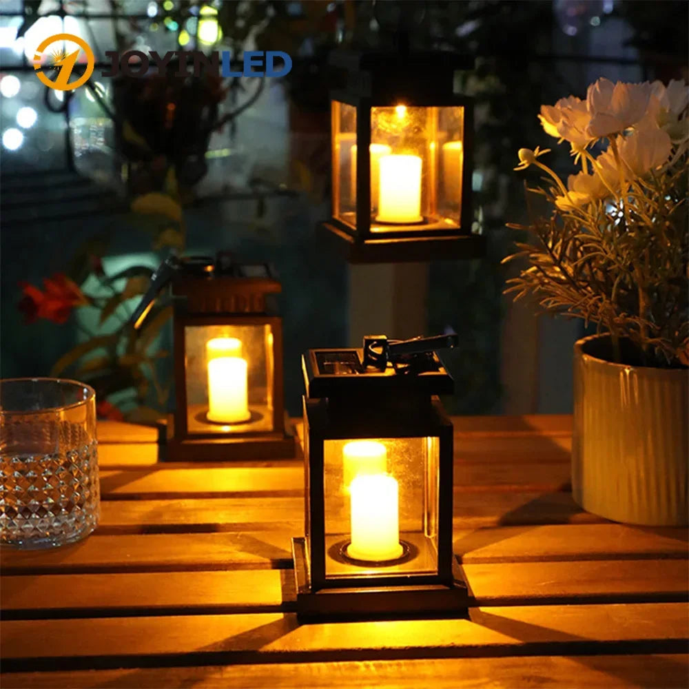 Modern Solar LED Lantern for Garden and Courtyard Decor