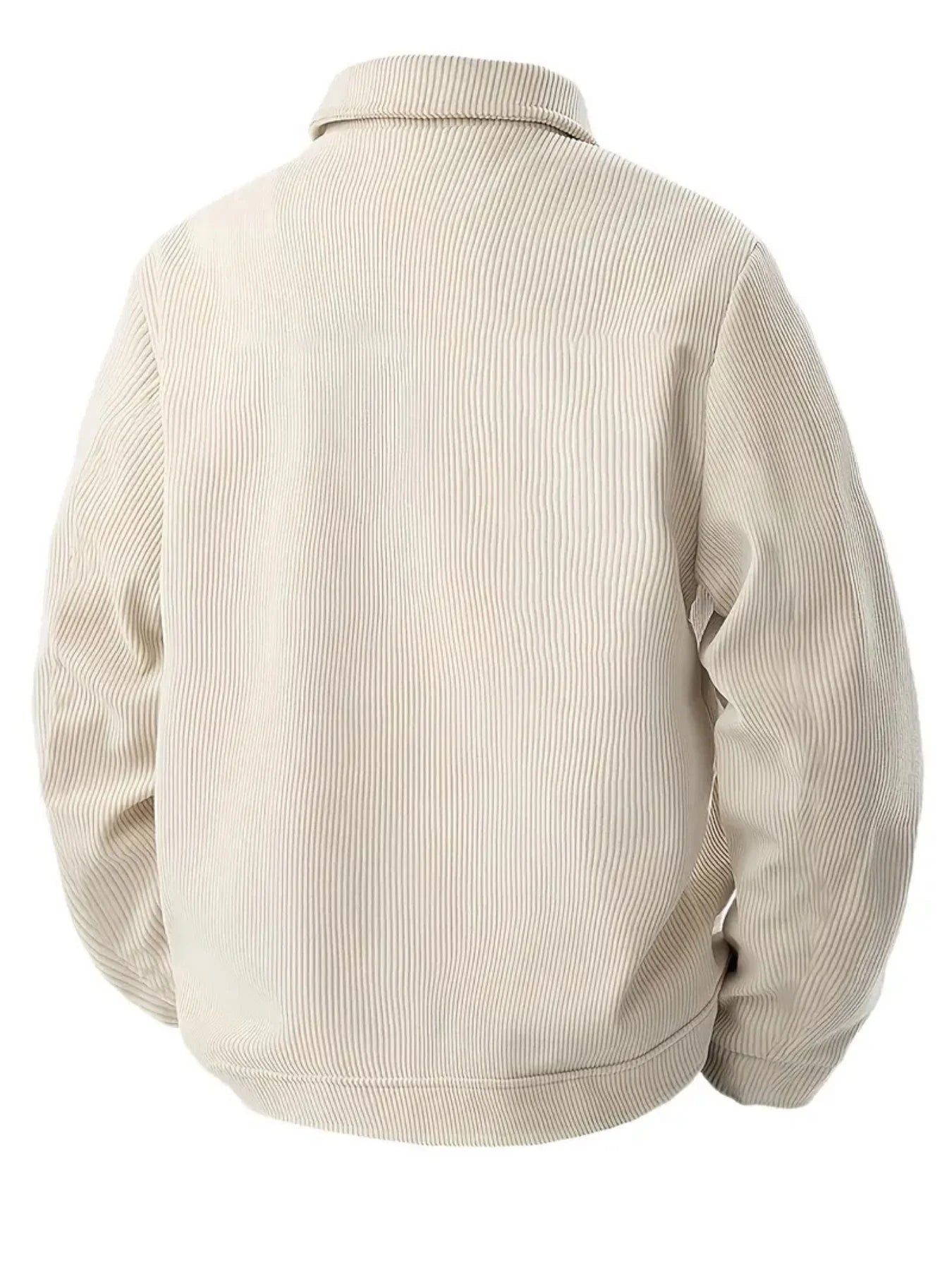 Men's Corduroy Jacket Fashion Casual Solid Color Versatile Top Outerwear for All Occasions