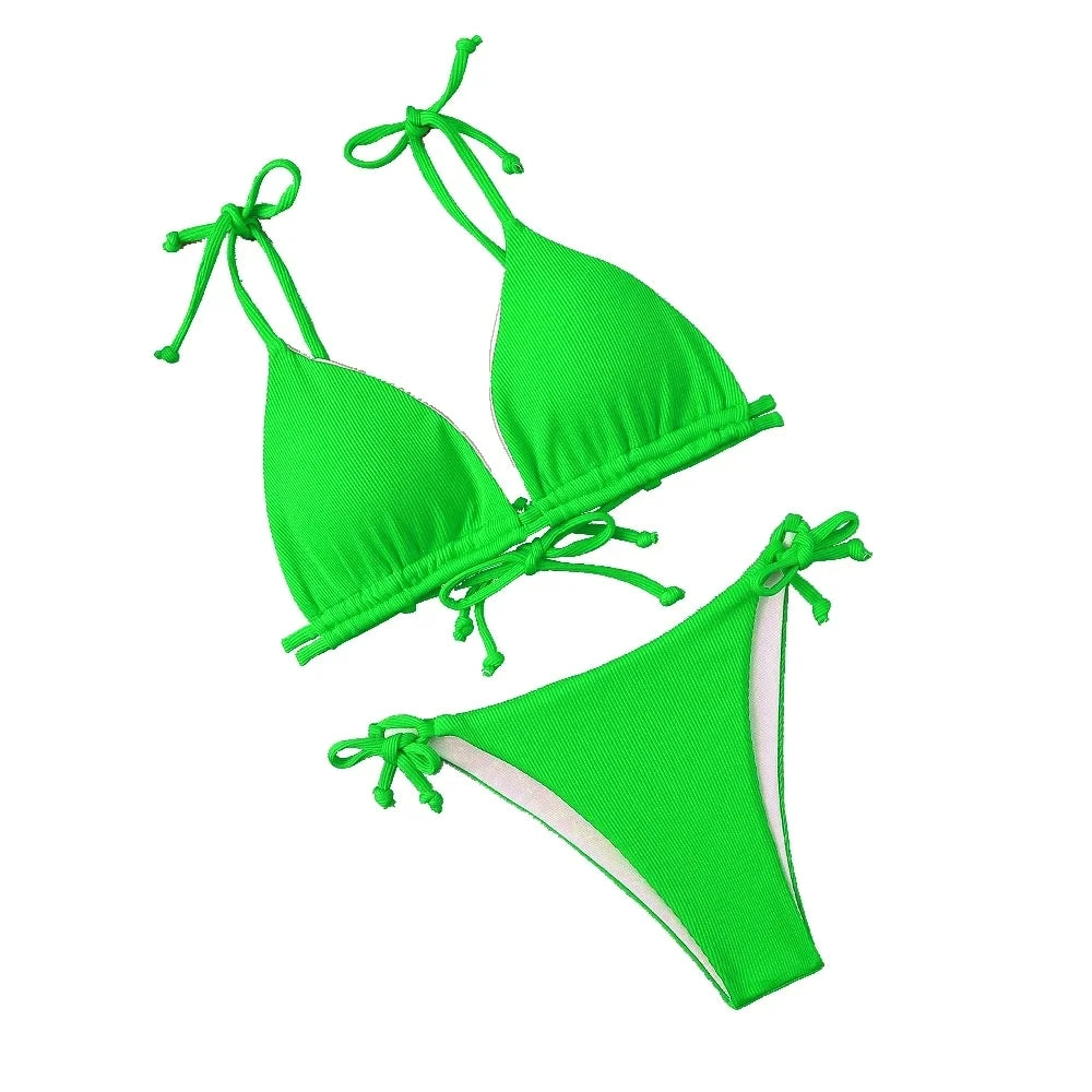 Women's Sexy Microfiber Bikini Suit for Summer Beach Wear