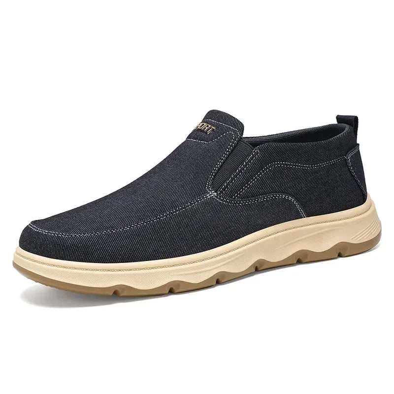 Men's Casual Slip-On Loafers in Canvas for Autumn 2025