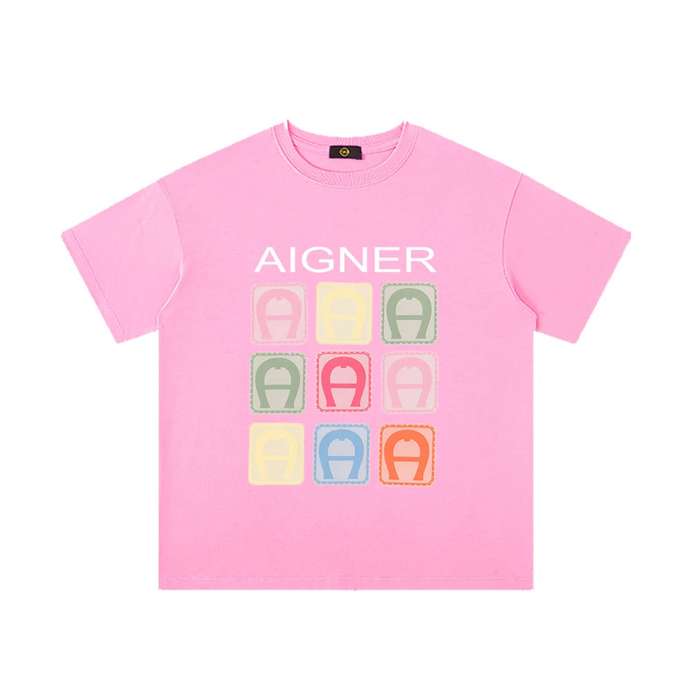 Girls' Cotton Summer T-Shirt with O-Neck Design