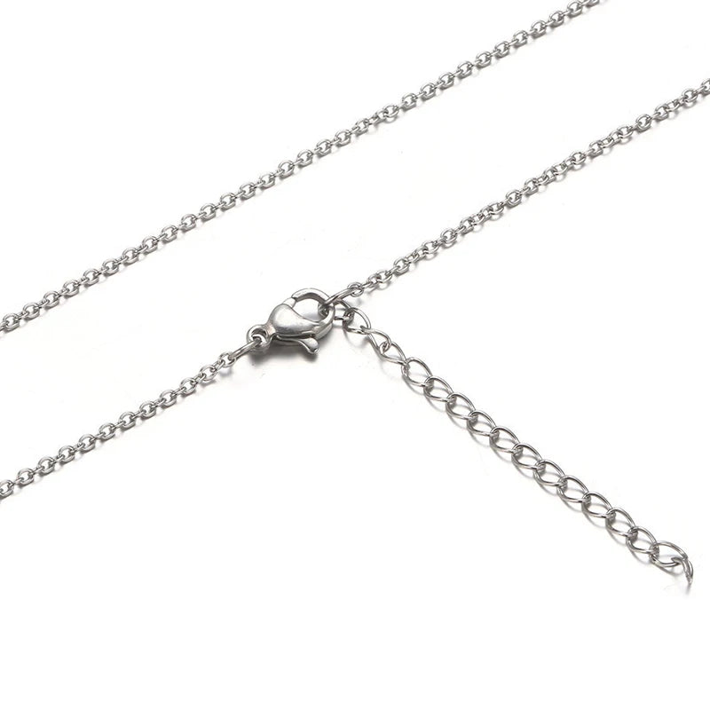 Chain Necklace for Men and Women Chain Necklaces White Yellow Rose Gold Color 40cm + 8cm extender Fashion Jewelry Accessories