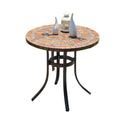 Aluminum Frame Round Bistro Table for Outdoor Dining