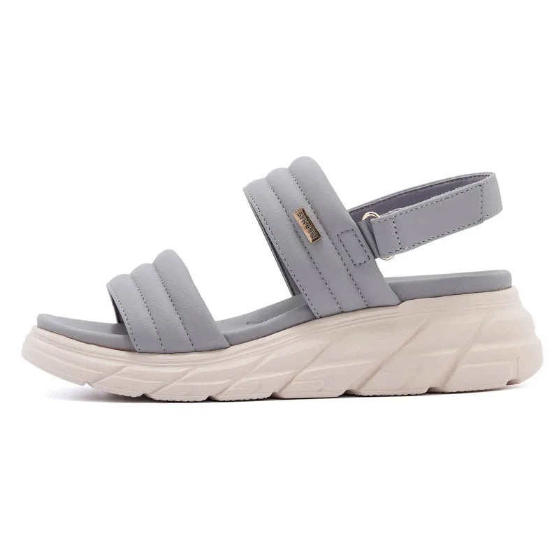 Chamliforve Women's Platform Wedge Sandals in Grey, Apricot, Black