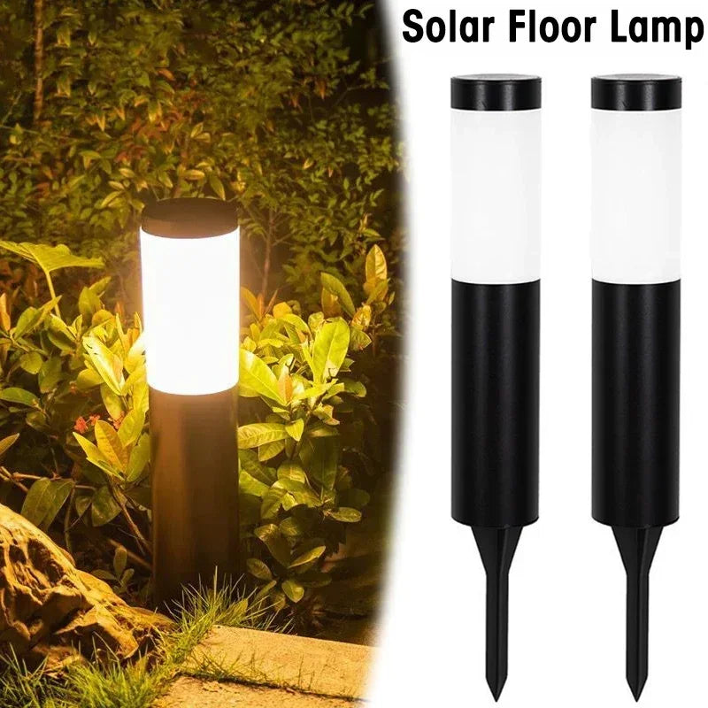 Solar Powered Garden Lights Contemporary Stainless Steel Design