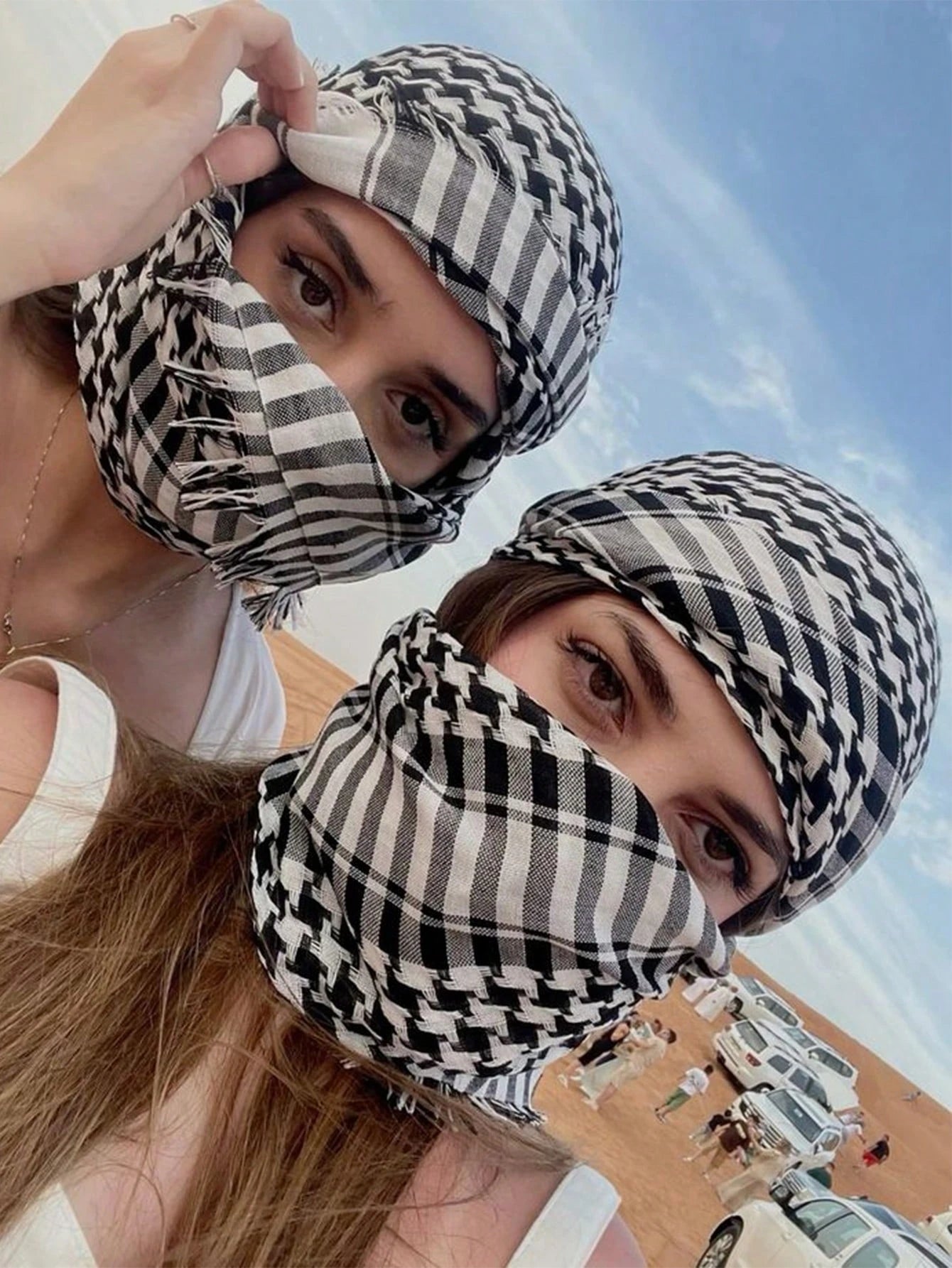 Desert Square Headscarf Unisex Scarf Hijab for All Seasons