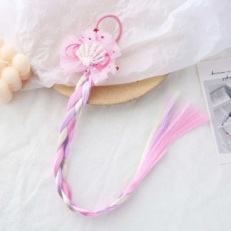 Girls Colorful Sequin Hair Scrunchies for Fashionable Ponytails
