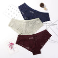 Lace Hollow Briefs Set for Women in Multiple Colors
