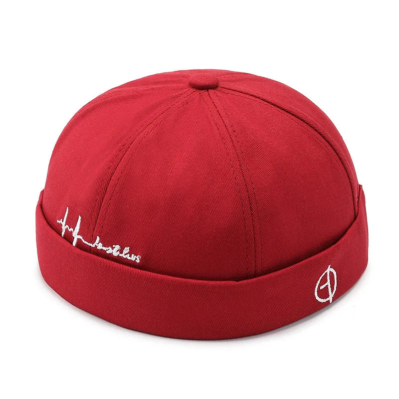 Vintage Brimless Hip Hop Beanie Hat for Men and Women