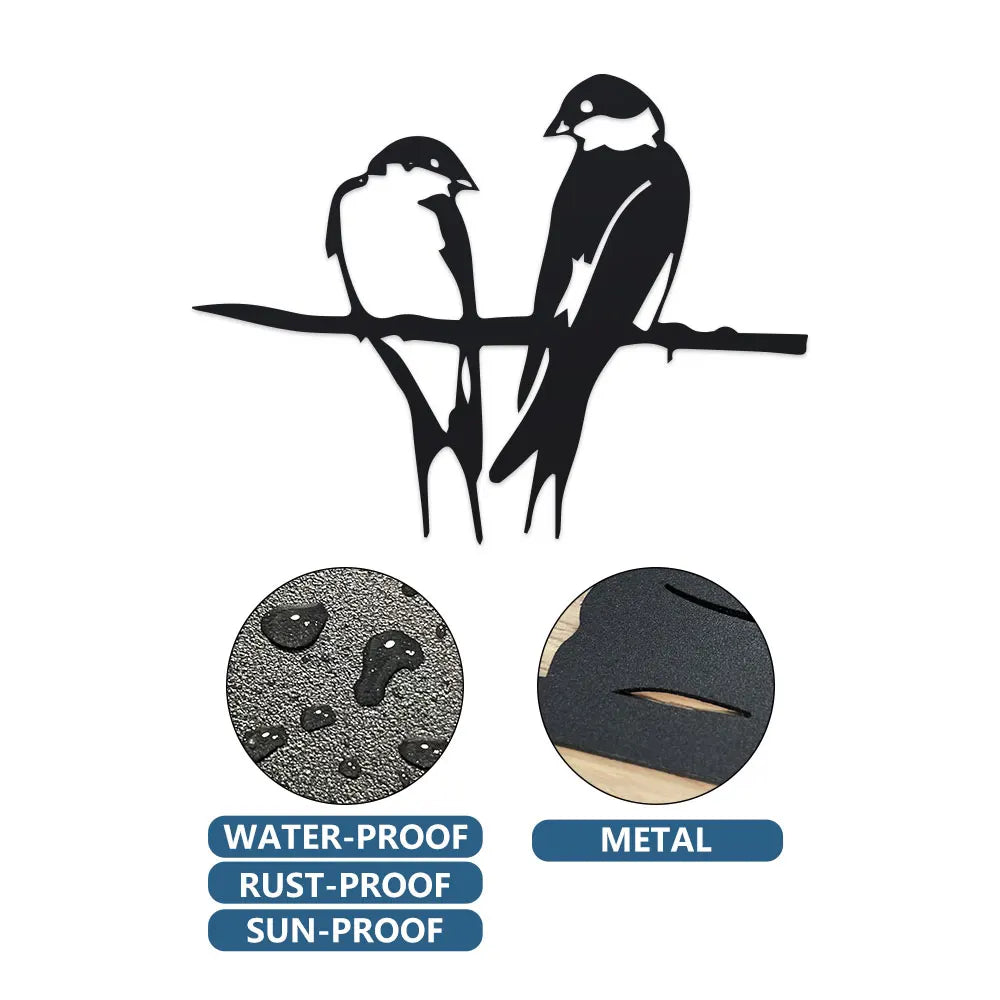Decorative Metal Birds for Outdoor Garden Ornaments