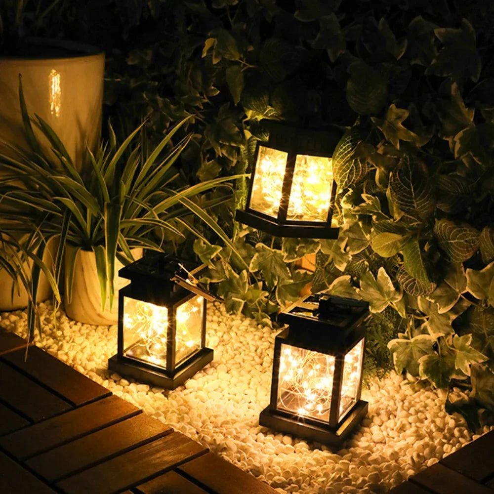 Modern Solar LED Lantern for Garden and Courtyard Decor