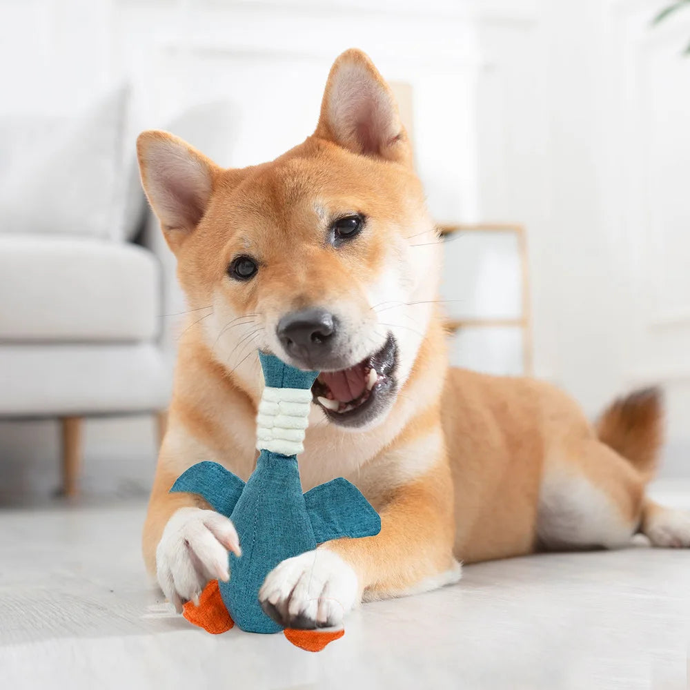 Interactive Fleece Pet Toys for Dogs Teeth Grinding and Cleaning