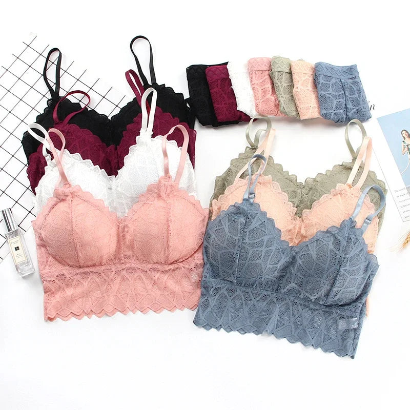 Lace Push-up Bra and Panty Set for Women by MALEY LifeStyle
