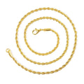Men Ropes Long Necklace Minimalist Twisted Rope Chain Necklace For Men Women Hip Hop Jewelry