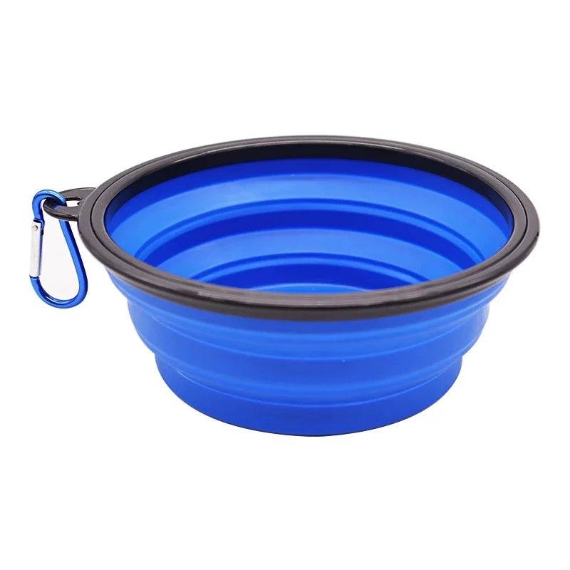 Collapsible Silicone Pet Travel Bowl for Food and Water