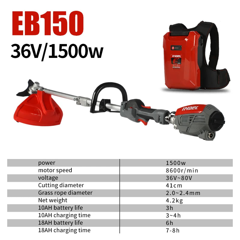 36V Cordless Electric Brush Cutter for Lawn Care