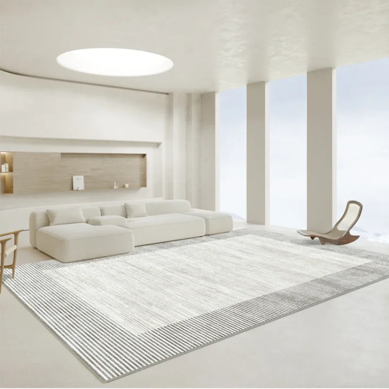 Large Gray Soft Lounge Rug for Modern Living Room and Bedroom