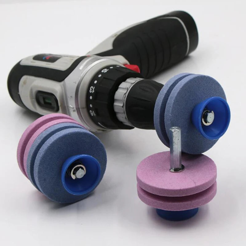 Universal Rotary Drill Knife Sharpener for Garden Tools