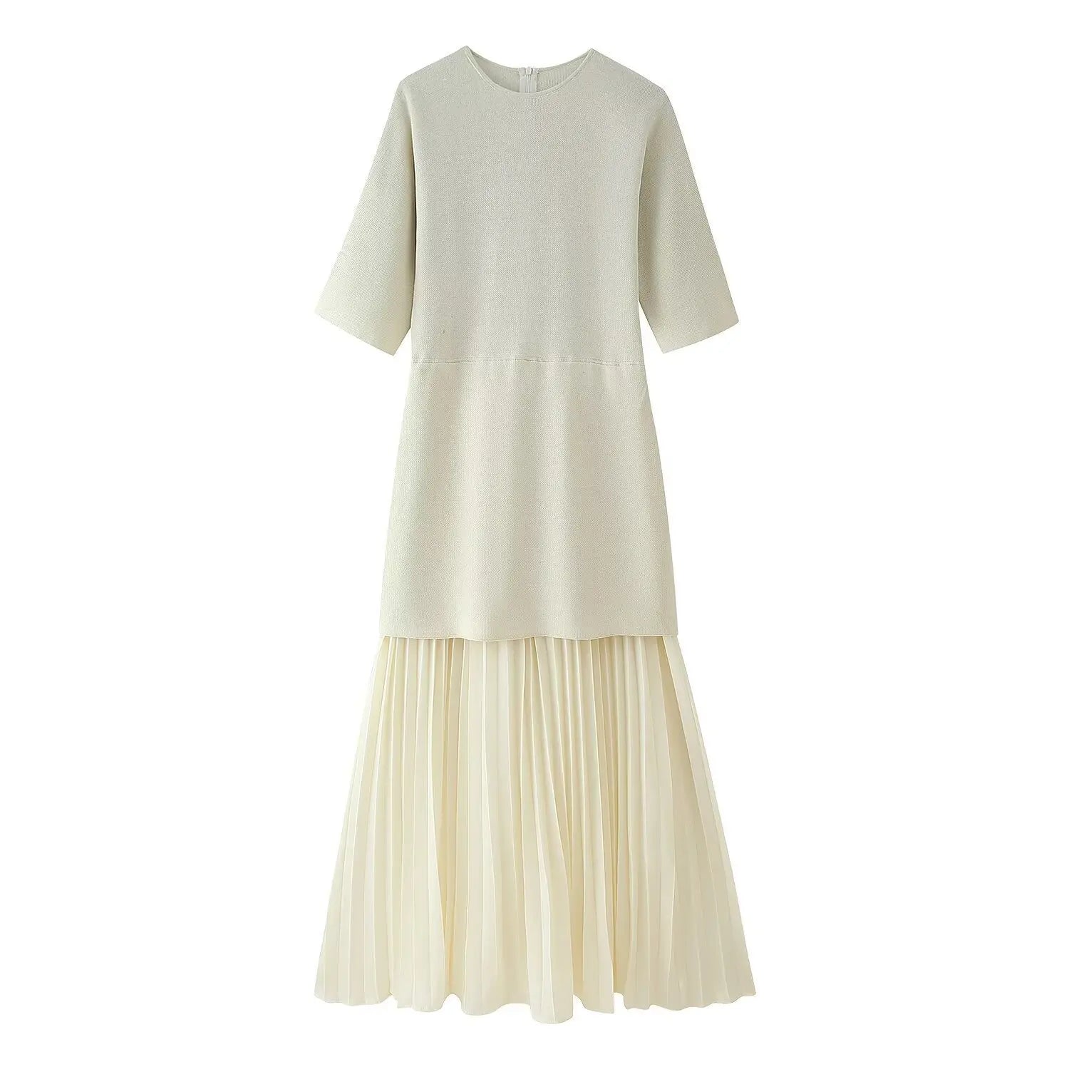 2025 Summer Knitted Patchwork Dress for Women