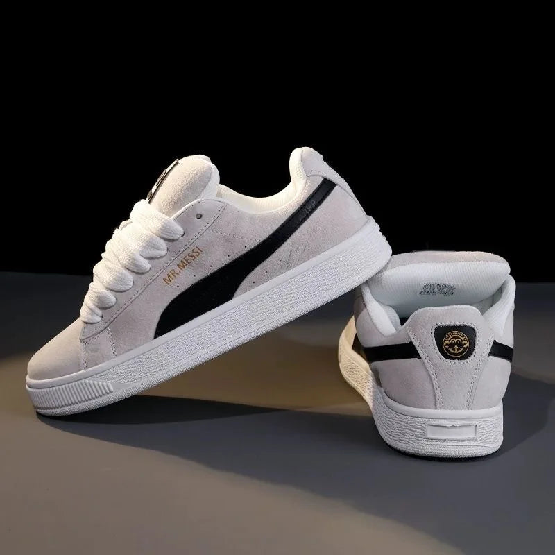 Men's Breathable Casual Lace-Up Shoes with Thick Soles