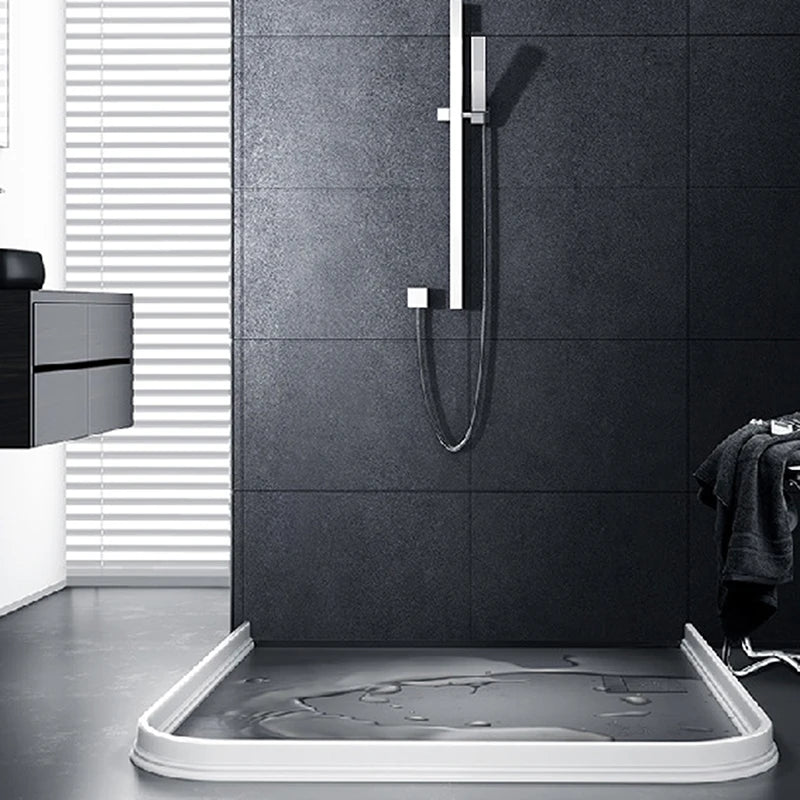 White Rubber Bathroom Wet Dry Separation Barrier Strip
