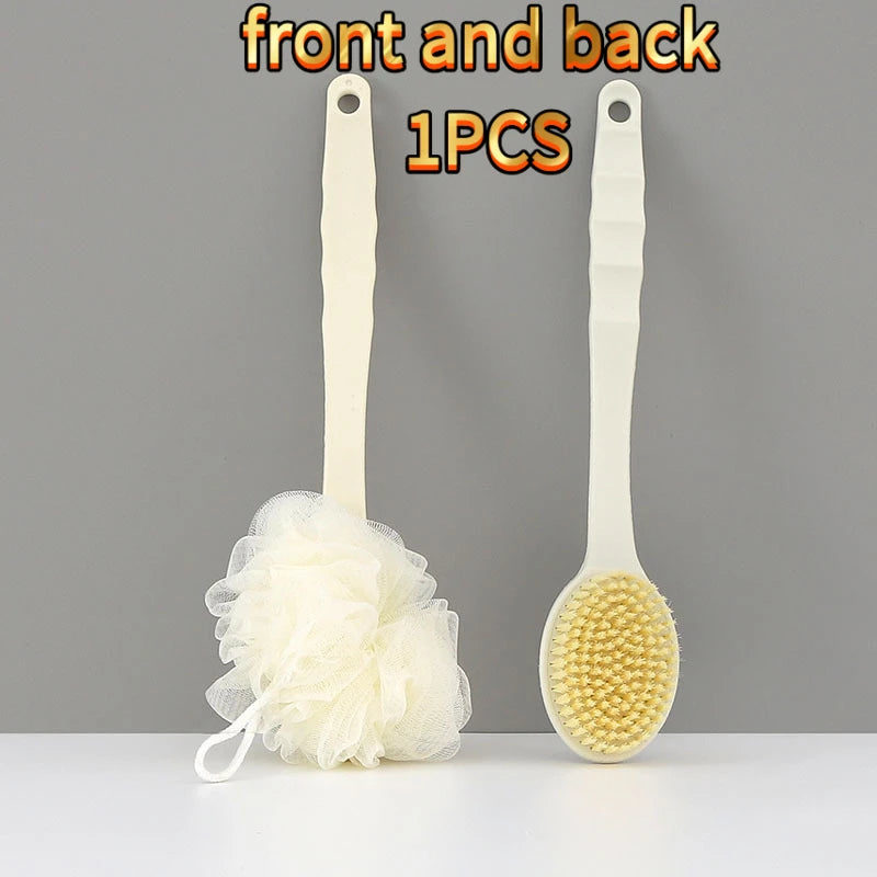 Double-sided Bath Brush with Bath Ball for Universal Cleaning