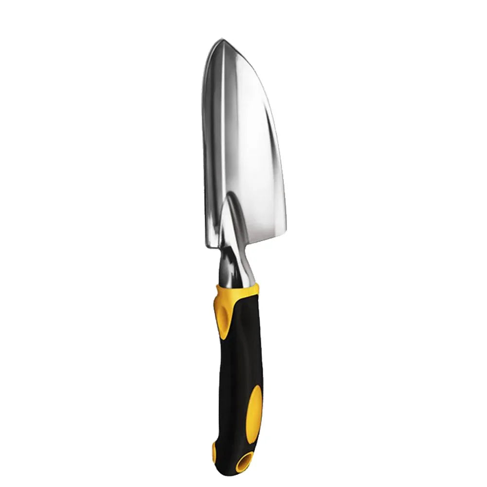 Ergonomic Garden Tool Set with Iron Trowel and Rake