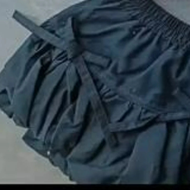 Korean Style Girls Mini Skirt with Ruffles for Summer