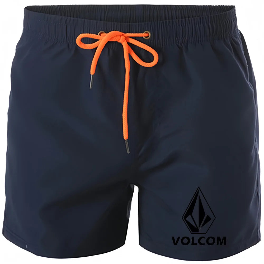 Men's Quick Drying Polyester Beach Shorts with Mesh Lining
