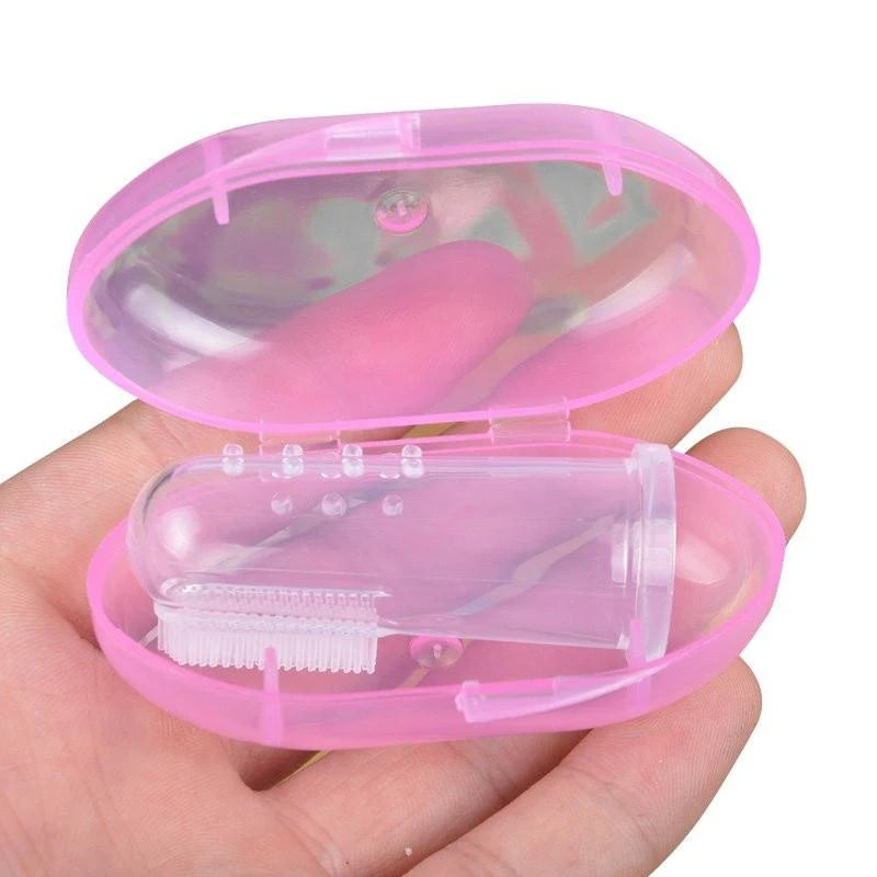 Super Soft Silicone Finger Toothbrush for Dogs and Cats