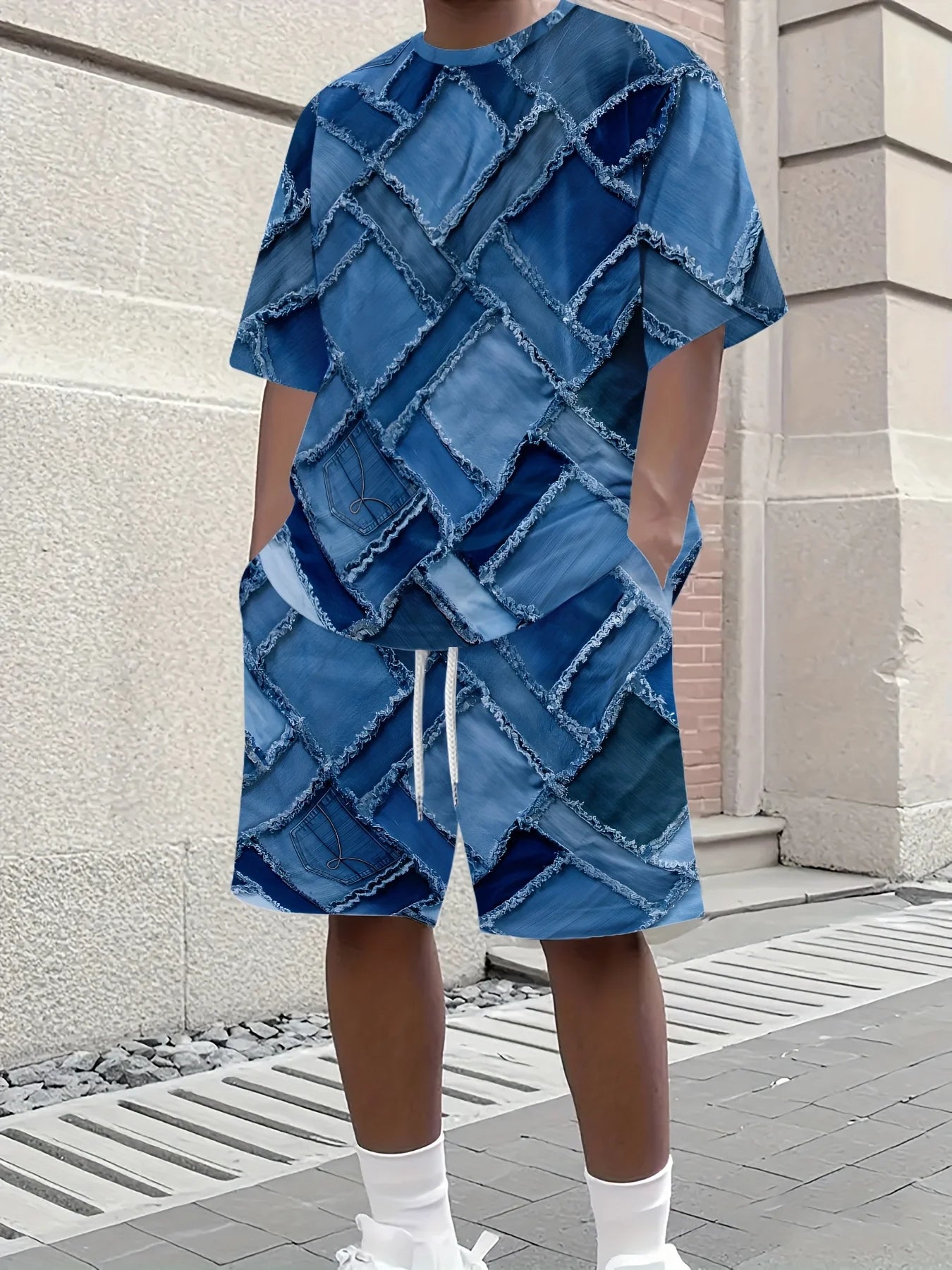 Men's Summer 2025 3D Printed Set - Casual and Comfortable
