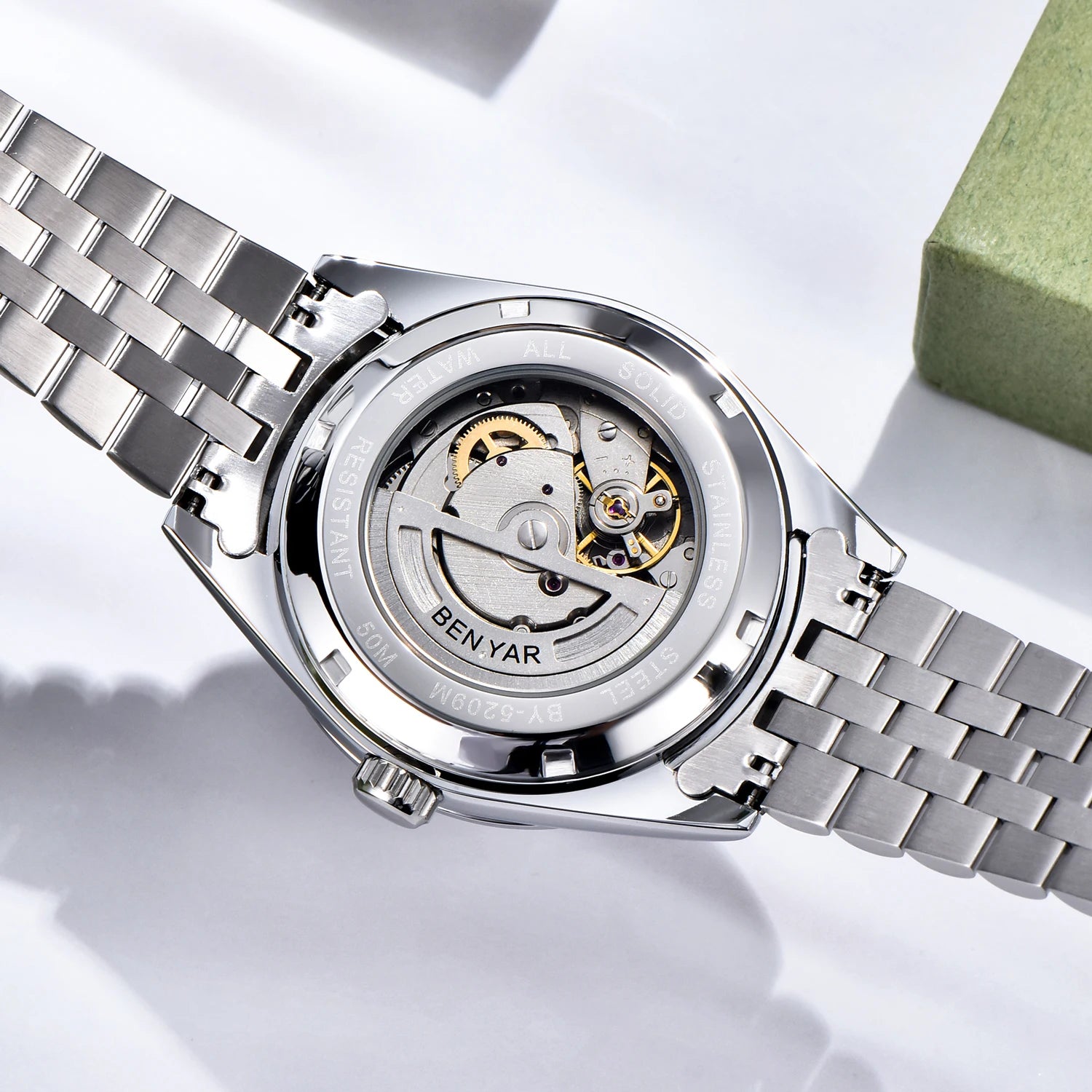 Luxury Mechanical Wristwatch for Men in Stainless Steel