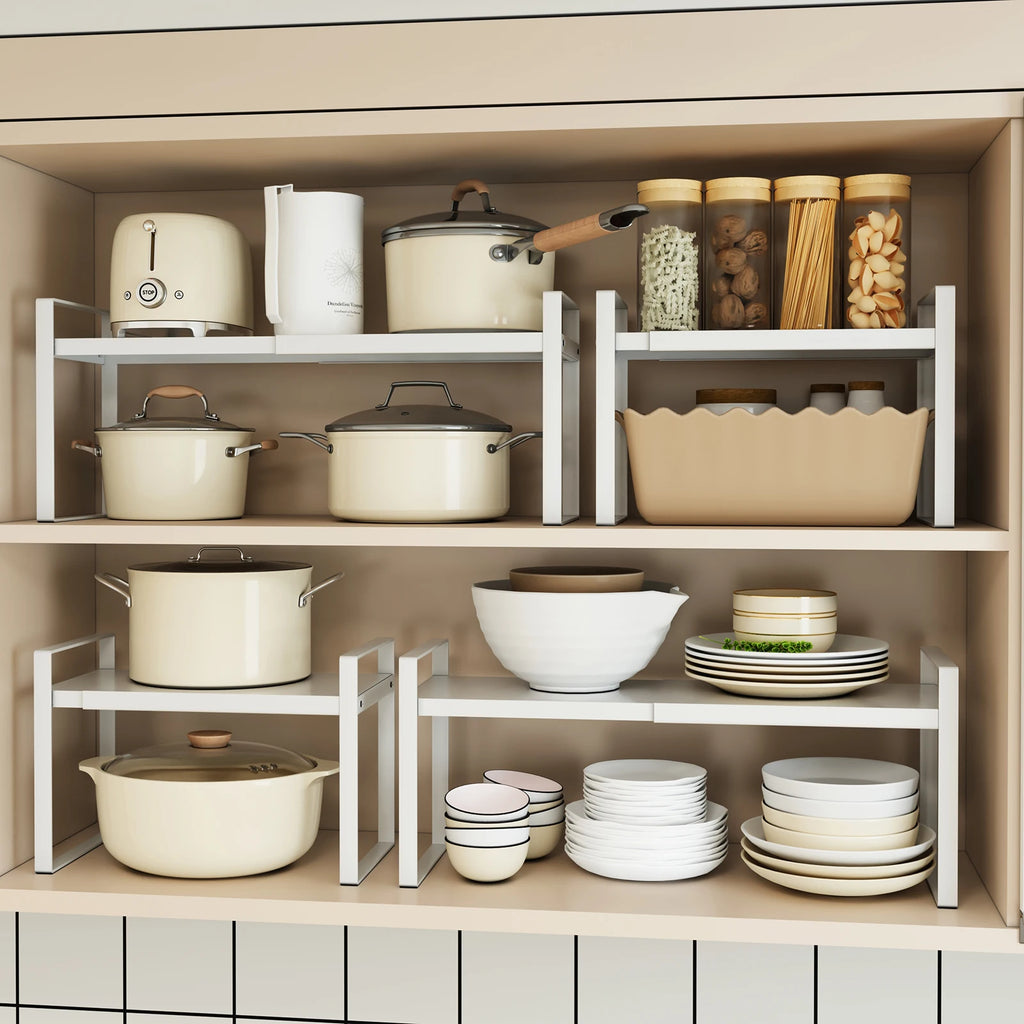 Metal Kitchen Storage Rack for Under Sink Organization