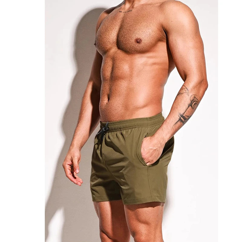 Men's Quick Dry Swim Shorts for Summer Beach Activities